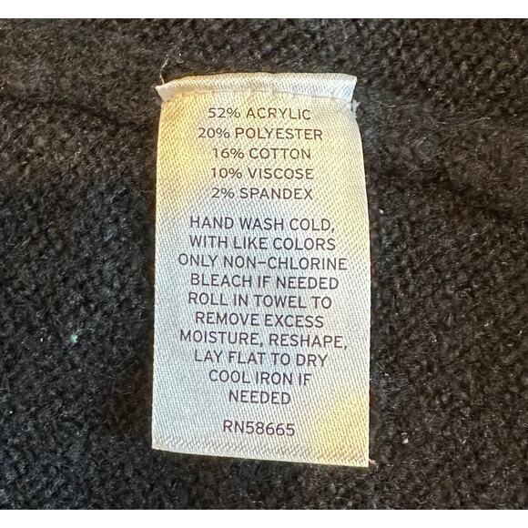 Treasure & Bond Nordstrom Women's V Neck Sweater Black Size XL with FLAW - Picture 6 of 7